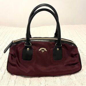 victoria’s secret deadstock 00s bowling bag burgundy